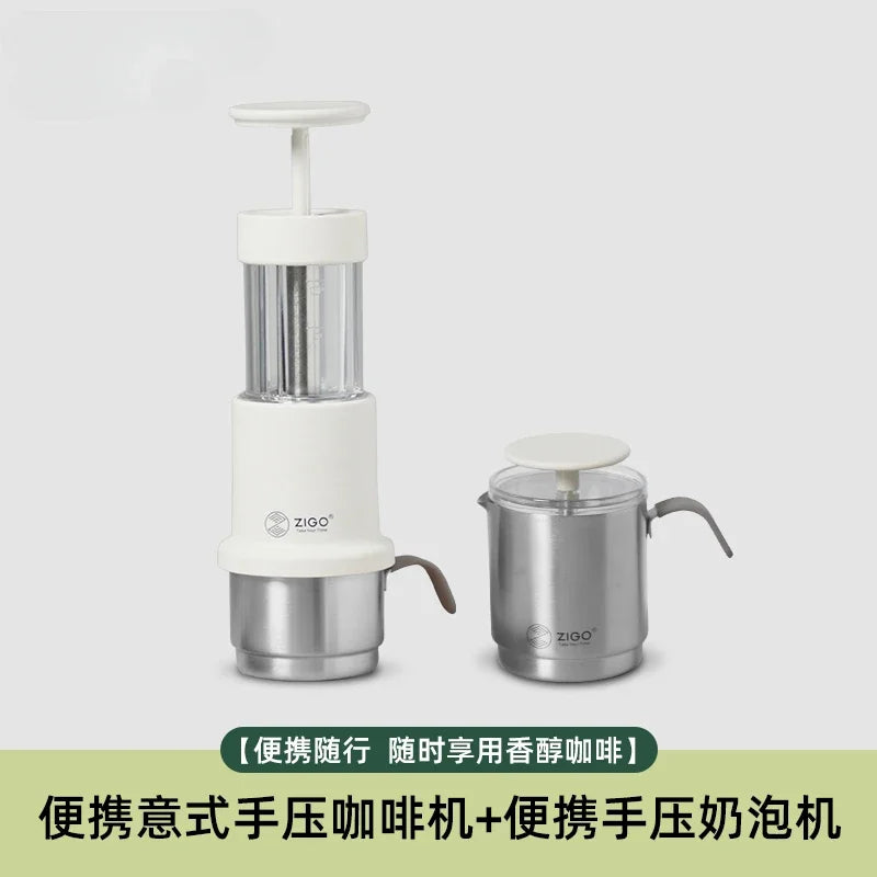 Manual Portable Coffee Machine Hand Press Coffee Machine Portable Household Small Coffee Powder Capsules Use