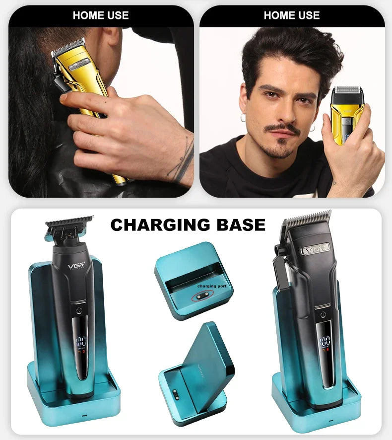 VGR Hair Trimmer Electric Shaver Professional Barber Clippers Beard Trimmer Hair Cutting Machine Haircut Trimmer for Men V-694