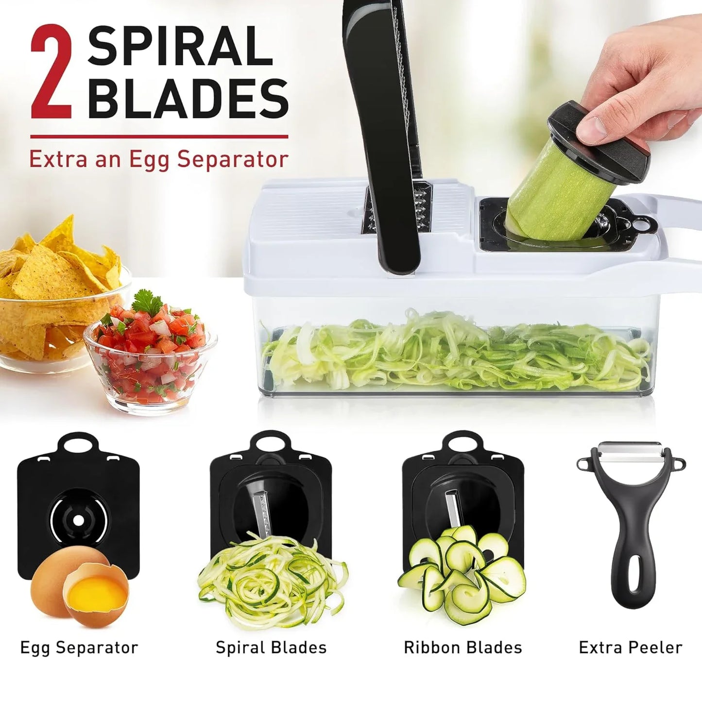 25in1 Multifunction Vegetable Chopper Fruit Slicer Onion Dicer Potato Grater Garlic Press Vegetable Cutter Kitchen Gadgets Tool