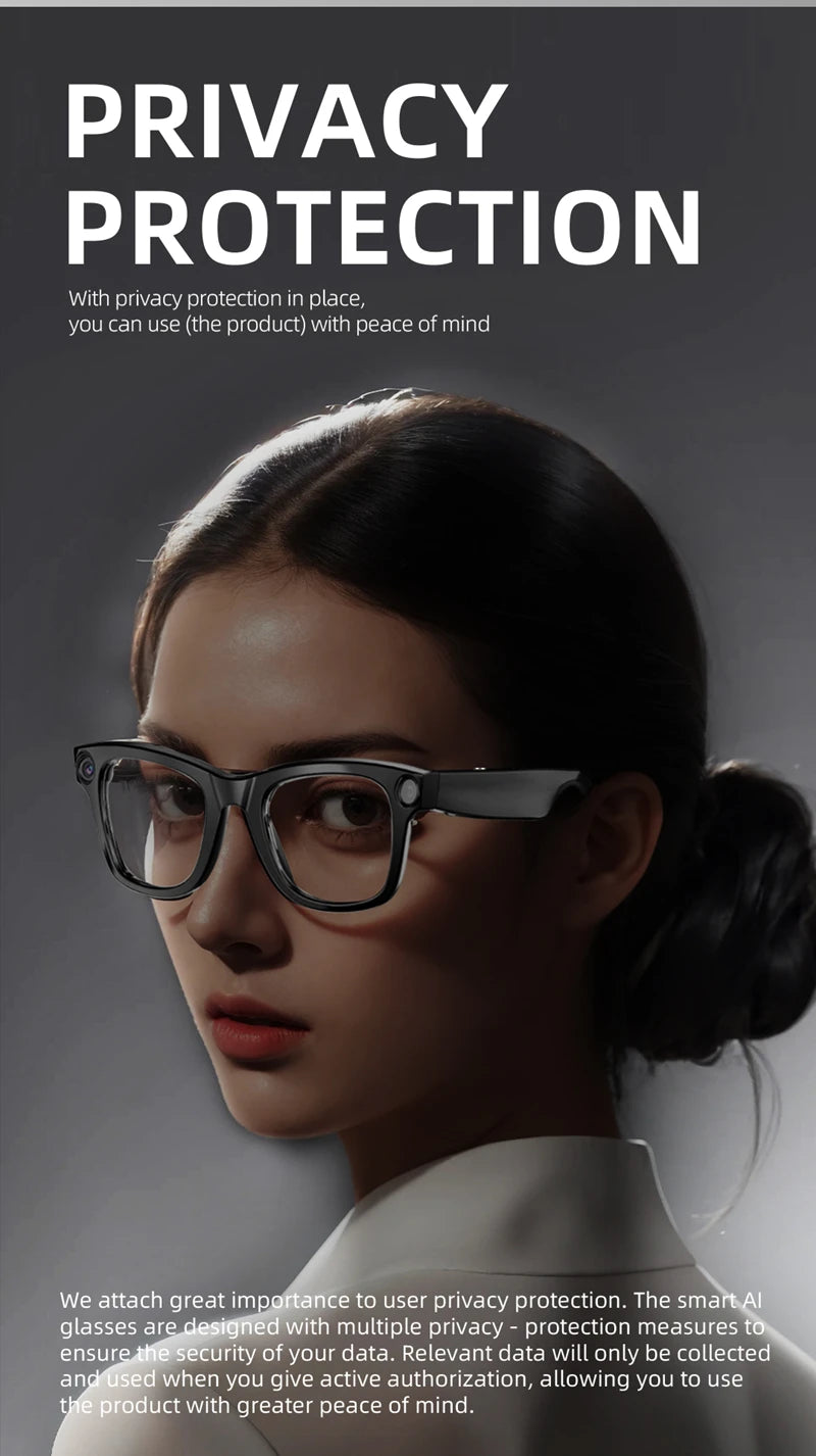XIAOMI MIJIA Smart AI Glasses 800W Pixel G300 AI Shooting Camera HD Photo Video Voice Call Translation Waterproof Glasse Devices