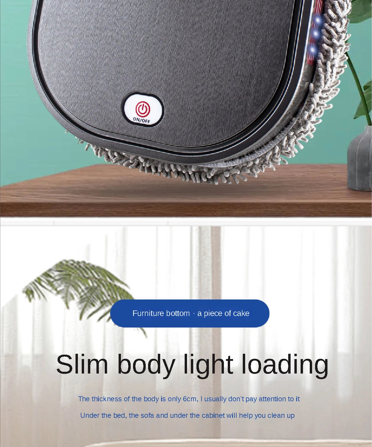 2024 New Rechargeable Smart Mopping Robot Spray Cleaner Dry and Wet 3 in 1 Sweep and Mop Robot Vacuum Cleaner Home Mopping Robot