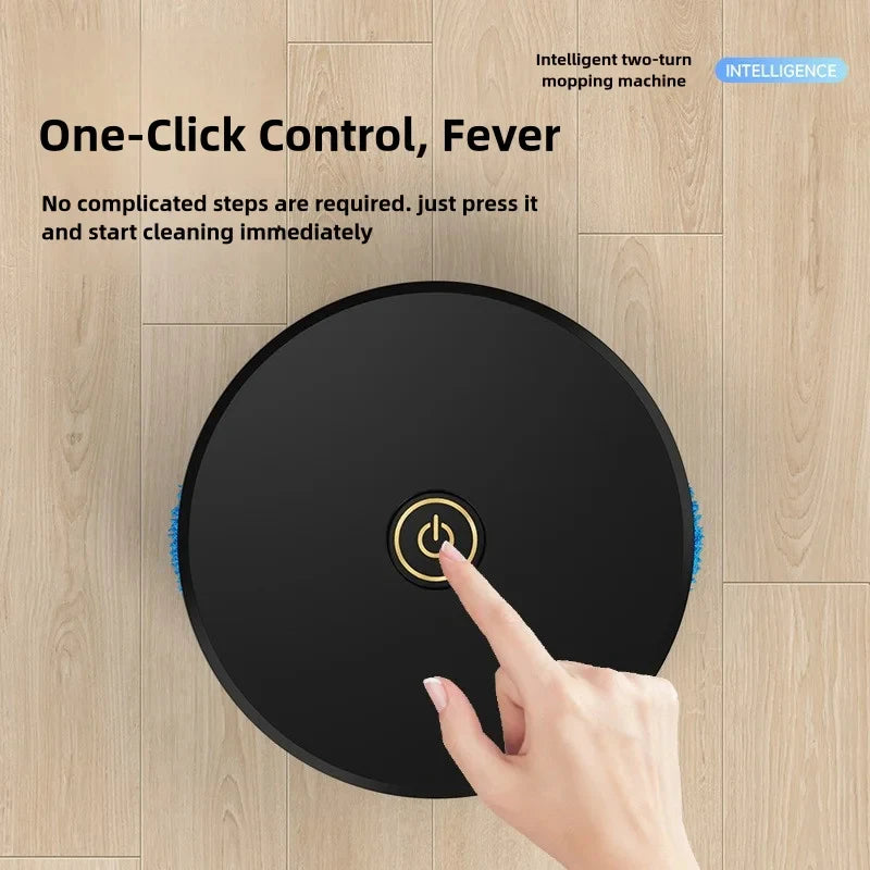 Intelligent Mop Two-wheel Robot Intelligent Mop Usb Charging Machine Automatic Dry And Wet Mop For Household Cleaning