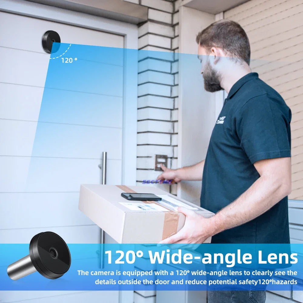 3.5 inch LCD Screen 120 Degree Angle Peephole Viewer Smart Home Digital Doorbell Camera