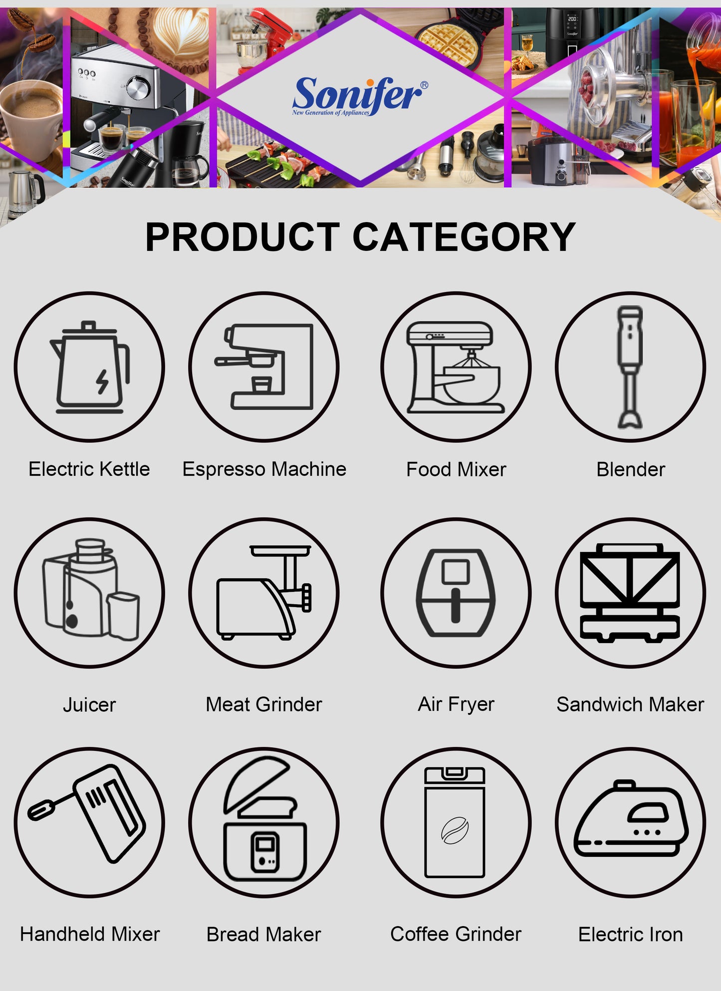 Electric Coffee Grinder 200W Herb Nuts Grains Pepper Grass Tobacc Spice Flour Mill Cafe Beans Electric Grinder Machine Sonifer