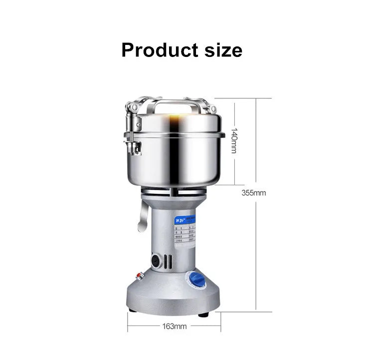 150G Grains Spices Cereals Coffee Dry Food Grinder Machine Gristmill Home Beans Espresso Electric Medicine Powder Crusher 1200W