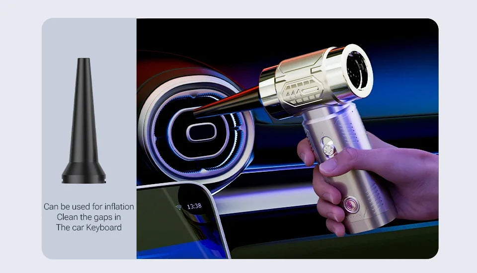 SZUK Mini Air Blower Brushless Motor Turbo Jet Fan Handheld Portable Dust Fan Turbofan air blower Powerful Car Vacuum Cleaner