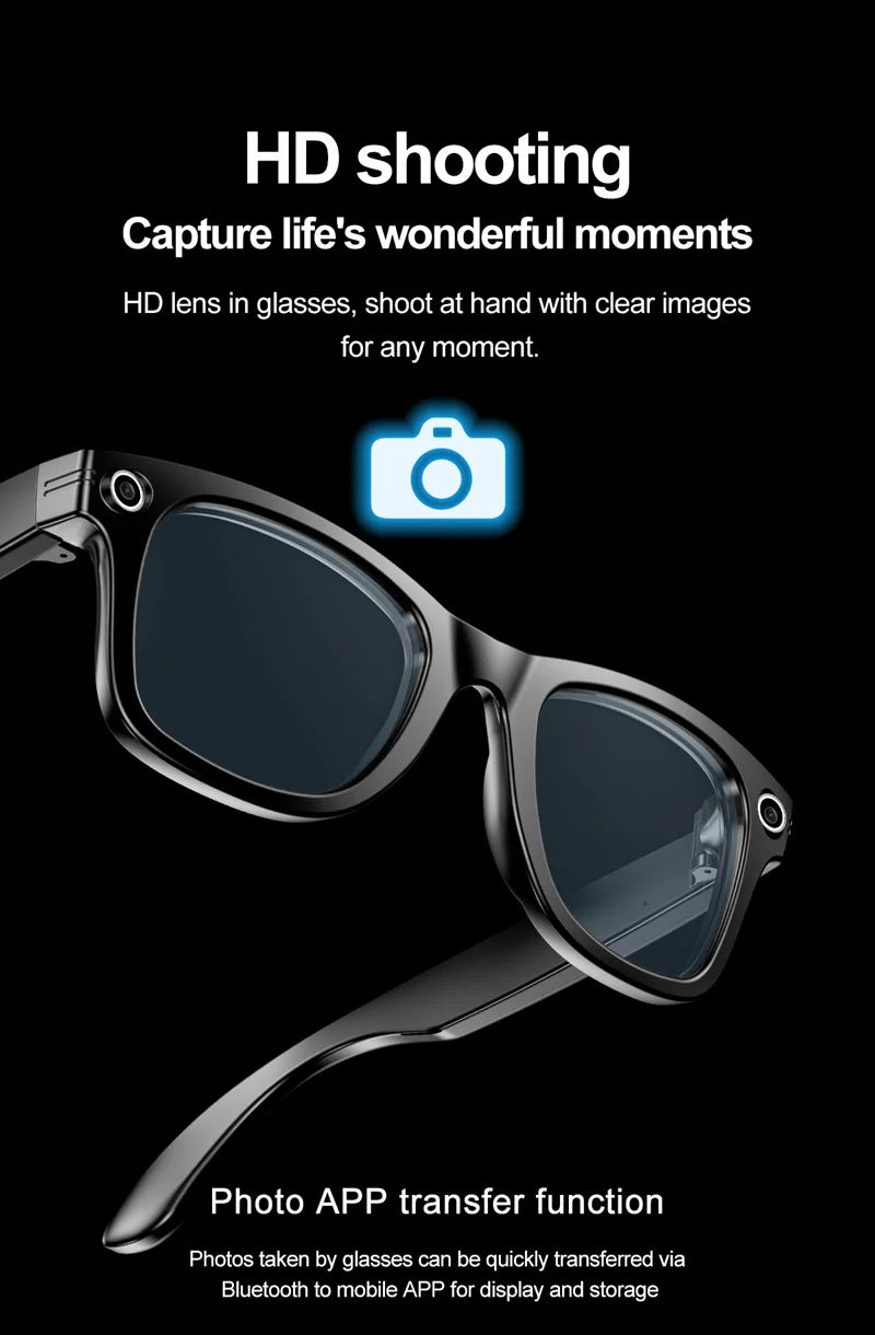 Xiaomi Mijia Smart Bluetooth Glasses IP65 Waterproof Recording Videos AI Photo Recognition Answer Translation Call Large Battery