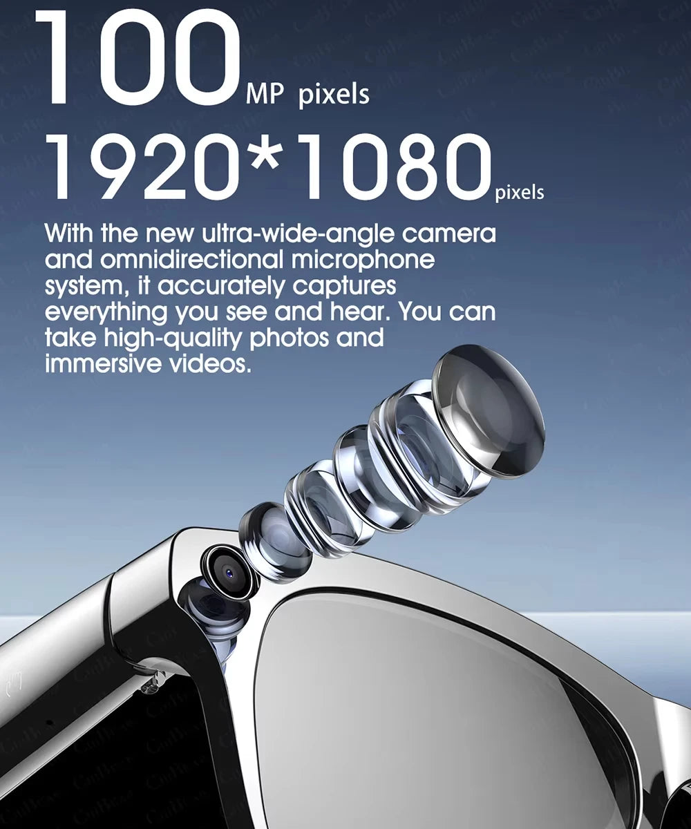Xiaomi Fashion AI 100MP Camera Smart Glasses Waterproof Bluetooth Call Playing Music Smart Glasses Identify Pictures Use ChatGPT