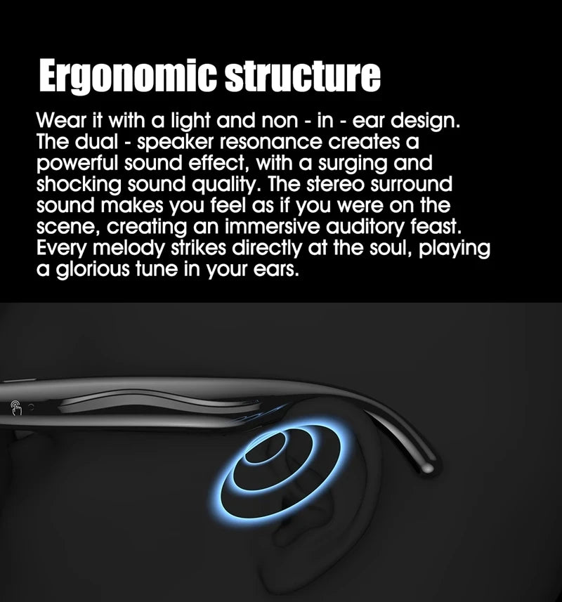 OPPO AI Smart Glasses Ultra Clear Camera Shootingand Recording Touch Sport Sunglasses Bluetooth Call Video Music Player
