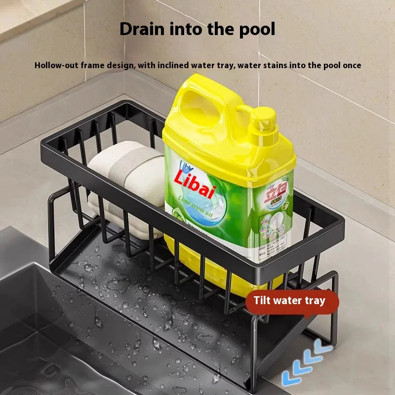 home kitchens Sink rack organizers solutions storage shelves accessories kitchenware kitchen shelf ledge