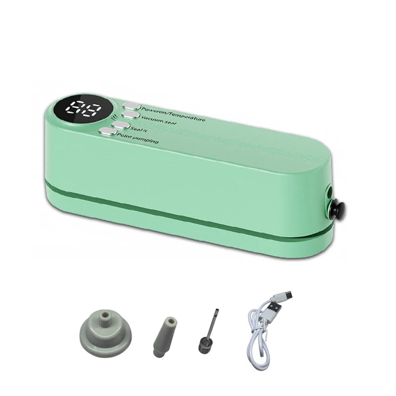 Well-Designed Fast-Compact Vacuum Sealer Machine Food Grade Plastic Seals Both Vacuum Bags And Roll Bags Ideal Kitchen Accessory