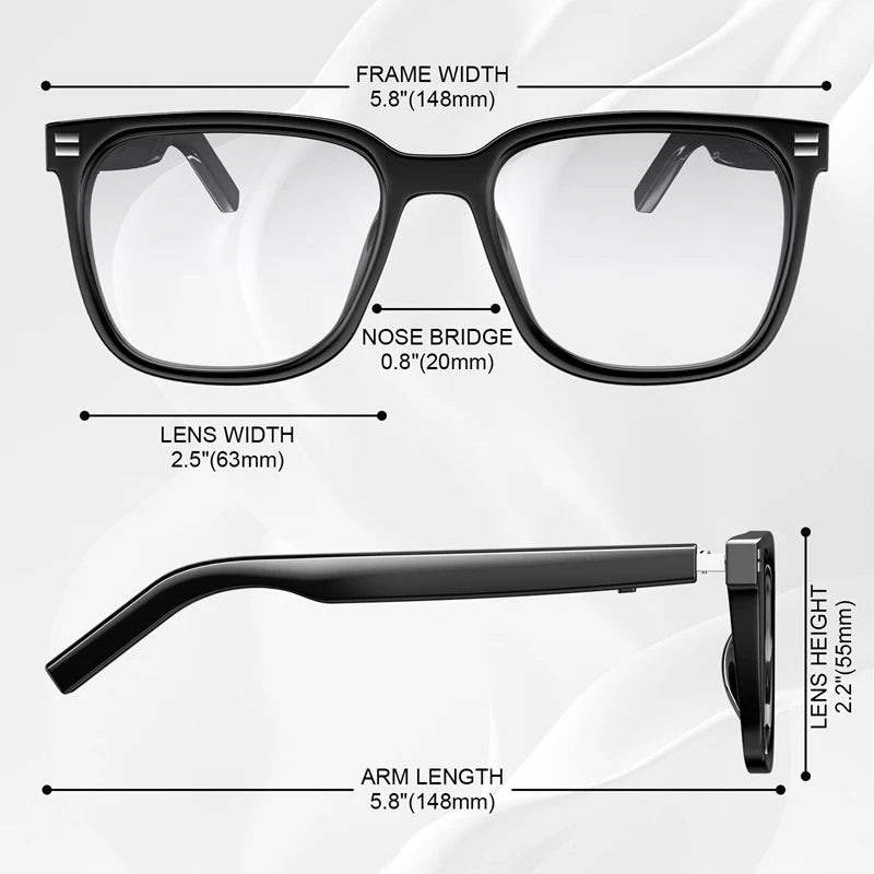 XIAOMI Anti Blue Light Smart Glasses UV Protection Photochromic Sunglasses Hands-Free Calls Audio Voice Assistant for Men Women