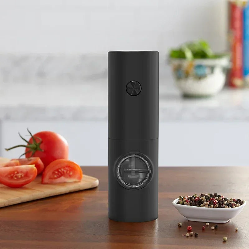 Mini Intelligent Automatic Electric Grinder Portable Multi-Functional Kitchen Seasoning Herb Pepper Grinder for Spices and More