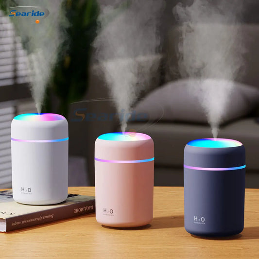 300ml Air Humidifier Portable Mini USB Aroma Diffuser Essential Oils Cool Mist for Bedroom Home Bedroom Car Purifier Humificador