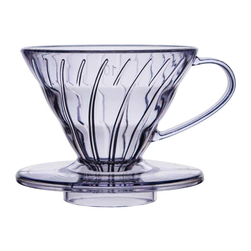 Hot Selling V shaped 60 Degrees Coffee Maker Set Pour-over Coffee Filter Cup Spiral Hand Filter Cup