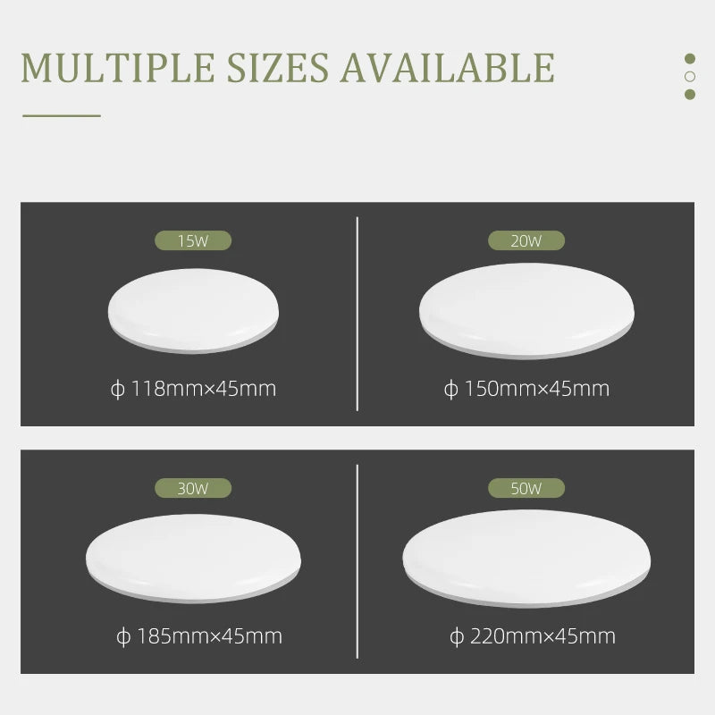 Modern Ceiling Light LED Ceil Light 15W 20W 30W 50W Led Ceiling Lamp for Living Room Bedroom Kitchen Indoor Lighting Fixture