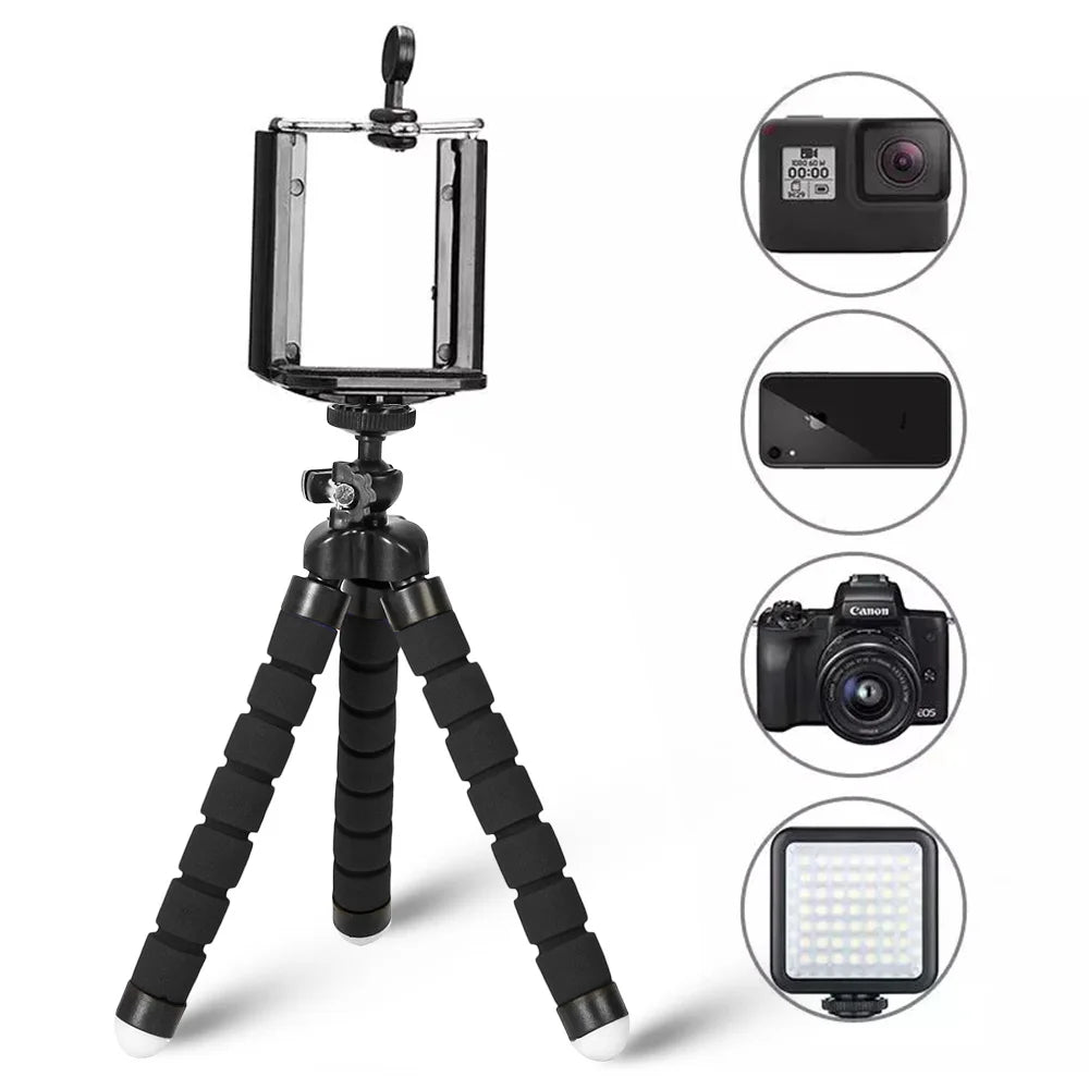 Mini Tripods Tripod For Phone Mobile Camera Holder Clip Smartphone Monopod Tripe Stand Octopus Flexible Stativ Tripod For Phone