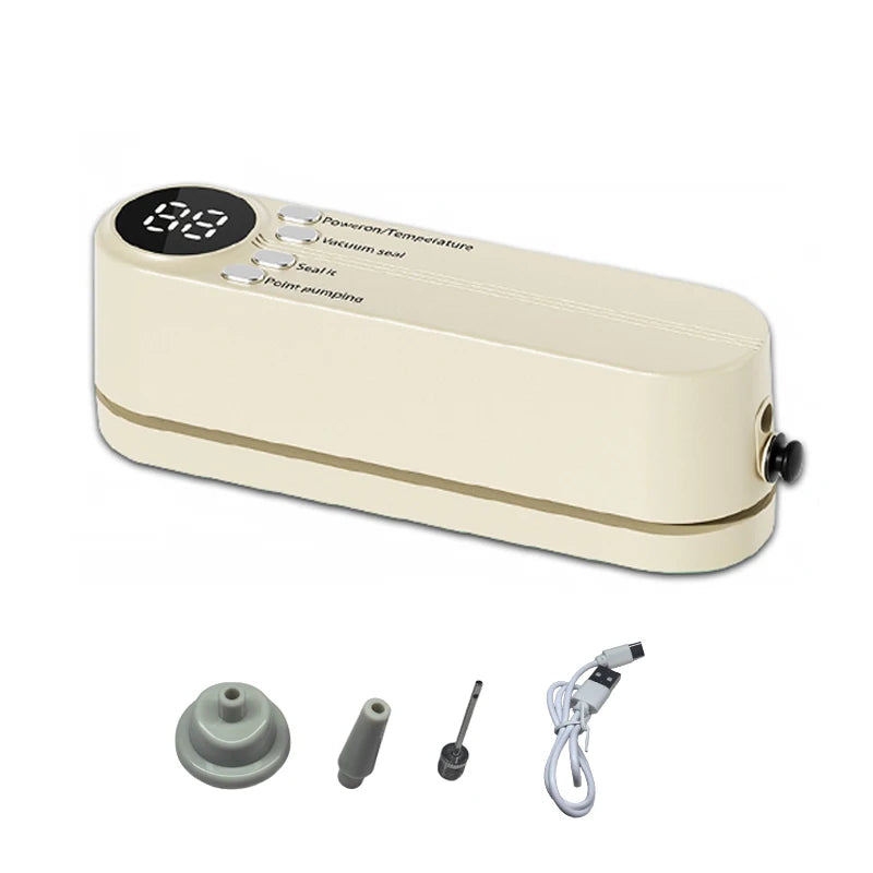 Well-Designed Fast-Compact Vacuum Sealer Machine Food Grade Plastic Seals Both Vacuum Bags And Roll Bags Ideal Kitchen Accessory