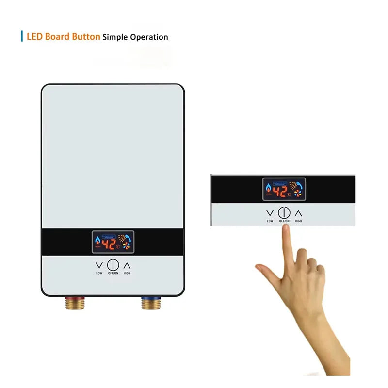 2025NEW Instant electric water heater household bath machine small fast hot constant temperature shower rental room water heater