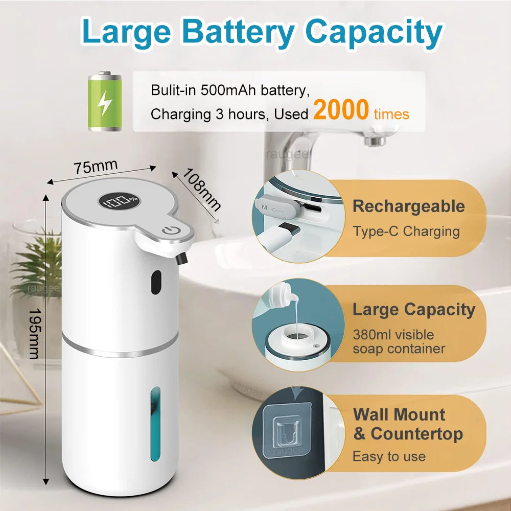 Liquid Soap Dispenser Automatic Soap Dispenser Touchless Infrared Sensor Hand Soap Automatic Dispenser Electric Soap Dispenser