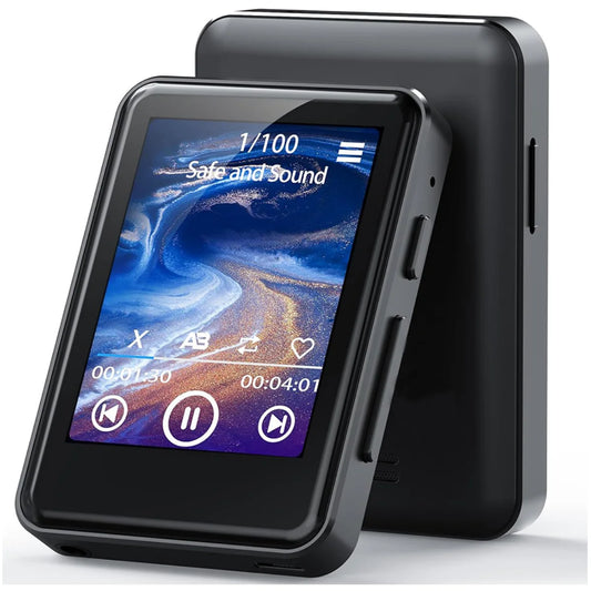 1.8-inch portable MP3 MP4 music player with Bluetooth 5.0 internal speaker compatible up to 128 Gb