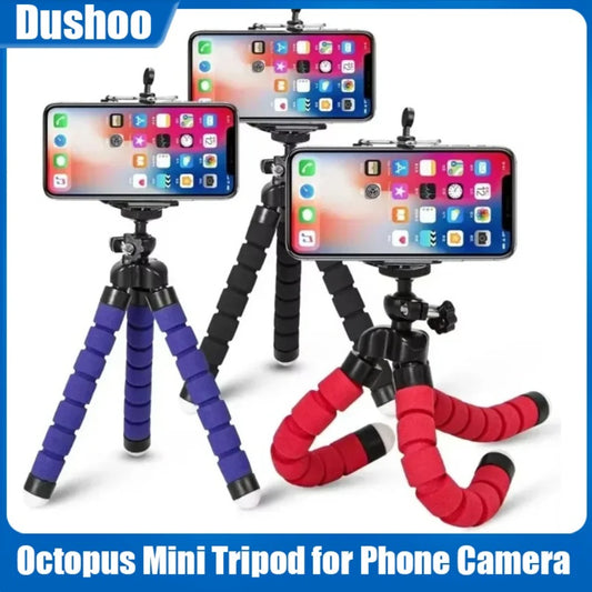 Tripods Tripod For Phone Mobile Camera Holder Clip Smartphone Monopod Tripe Stand Octopus Mini Tripod Design Stativ For Phone