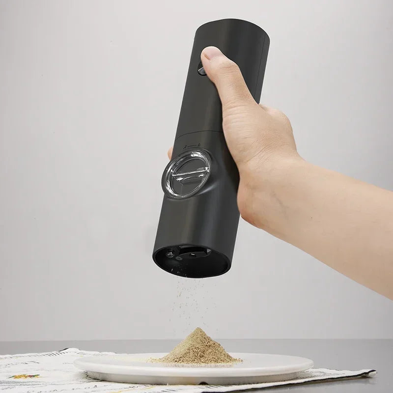 Mini Intelligent Automatic Electric Grinder Portable Multi-Functional Kitchen Seasoning Herb Pepper Grinder for Spices and More