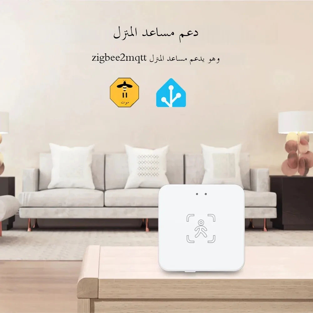 Haozee 24G Zigbee Human Presence Detector Smart Human Body PIR Sensor Radar DetectorMotion Sensors Support Home Assistant
