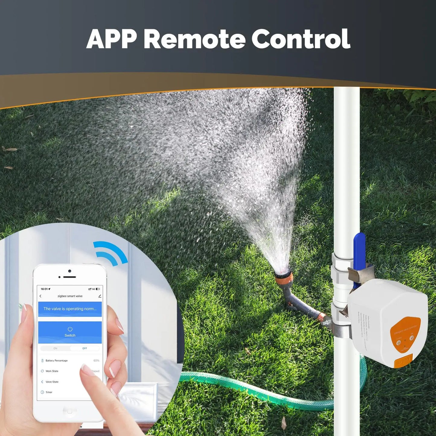 MOES Tuya ZigBee Smart battery Water Gas Valve Controller Automatic Low Power Consumption Voice Control with Alexa Google Home