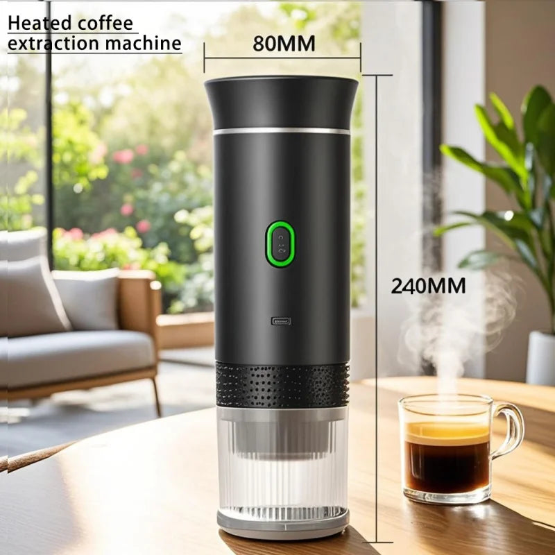 3-in-1 Capsule Powder Coffee Machine Wireless Electric Portable Espresso Machine Suitable for Car and Home Camping Coffee Machin