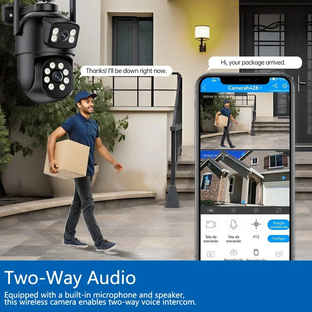 16CH 8MP Wireless PTZ Camera Security System 2 Way Audio CCTV Camera Video Surveillance Kit Color Night Vision Wifi NVR Kit 8CH