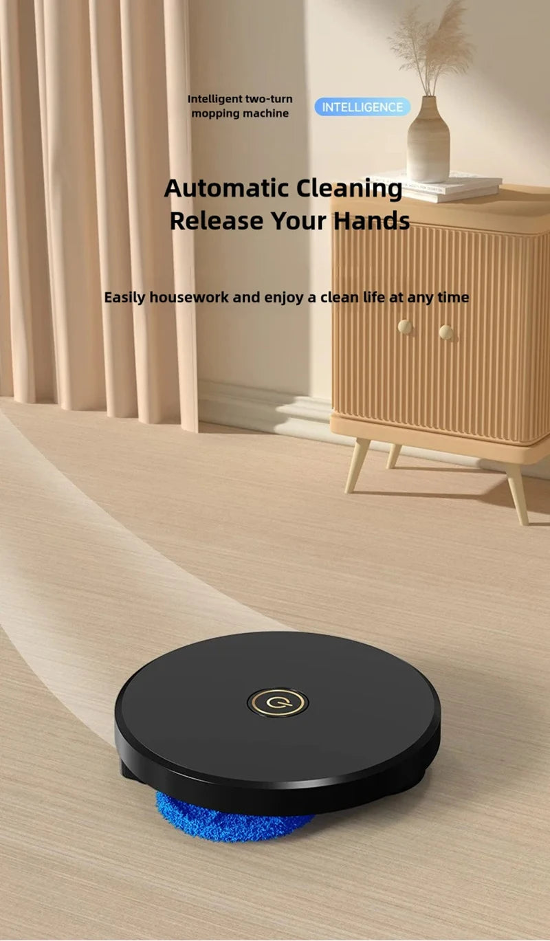 Intelligent Mop Two-wheel Robot Intelligent Mop Usb Charging Machine Automatic Dry And Wet Mop For Household Cleaning