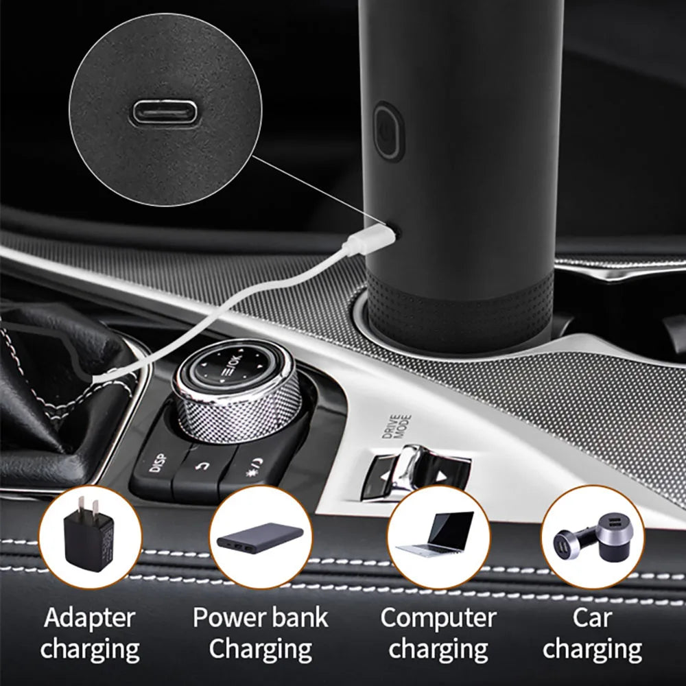 3-in-1 Capsule Powder Coffee Machine Wireless Electric Portable Espresso Machine Suitable for Car and Home Camping Coffee Machin