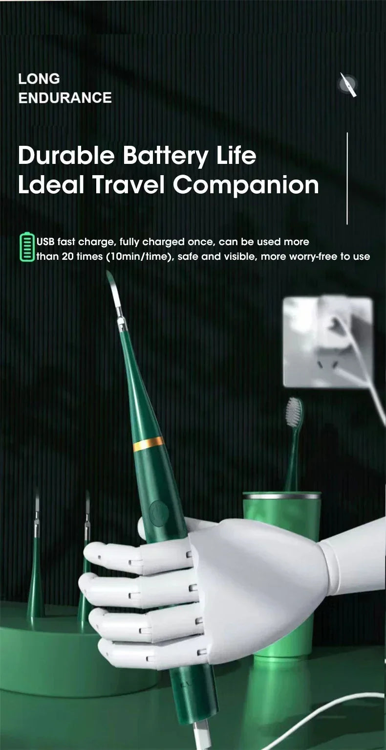 Electric Toothbrush with Sonic Cleaning 3-in-1 for Teeth Whitening & Oral Care - USB Charging & Replaceable Brush Head