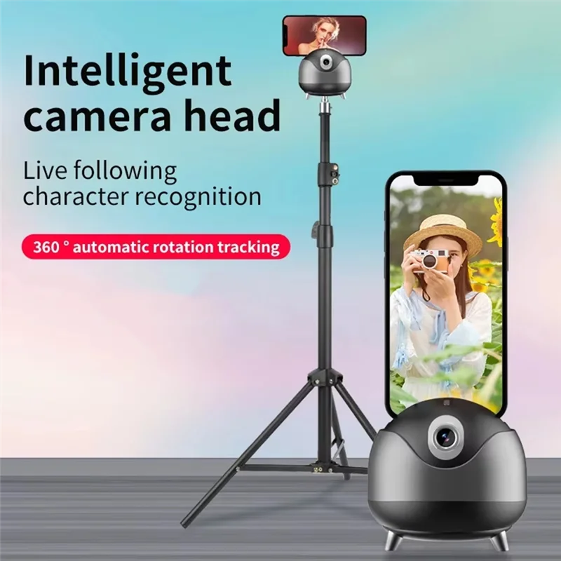 SQPP-Q8 Auto Face Tracking Gesture Gimbal Stabilizer Phone Tablet Tracking Holder 360 Rotation For Vlog Live Video Streaming