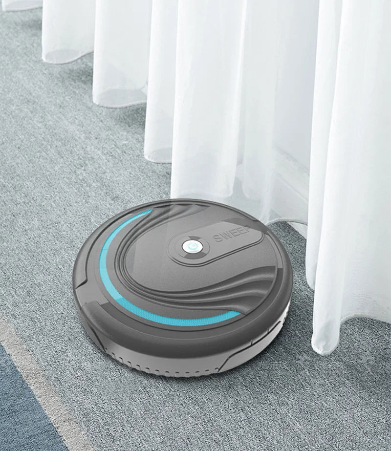 5-in-1 Mini Smart Robotic Wireless Vacuum Cleaner Home Multi-Mode USB Rechargeable Home Sweeper For Wet Dry Carpet Floors