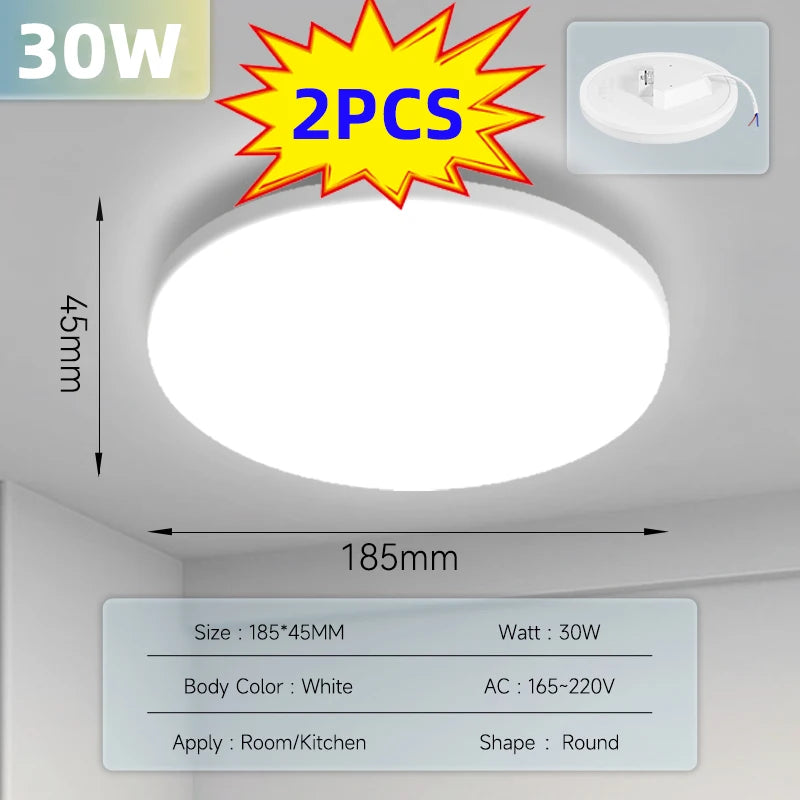 Modern Ceiling Light LED Ceil Light 15W 20W 30W 50W Led Ceiling Lamp for Living Room Bedroom Kitchen Indoor Lighting Fixture