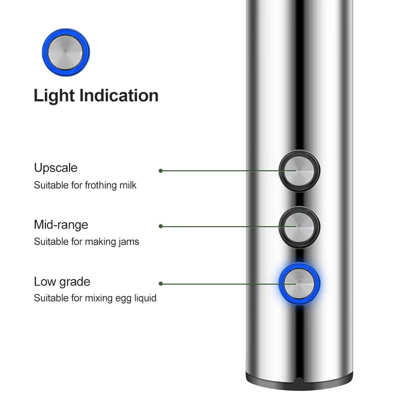 3 In 1 Milk Frothers Electric Handheld Blender With USB Electrical Mini Coffee Maker Whisk Mixer For Coffee Cappuccino Cream