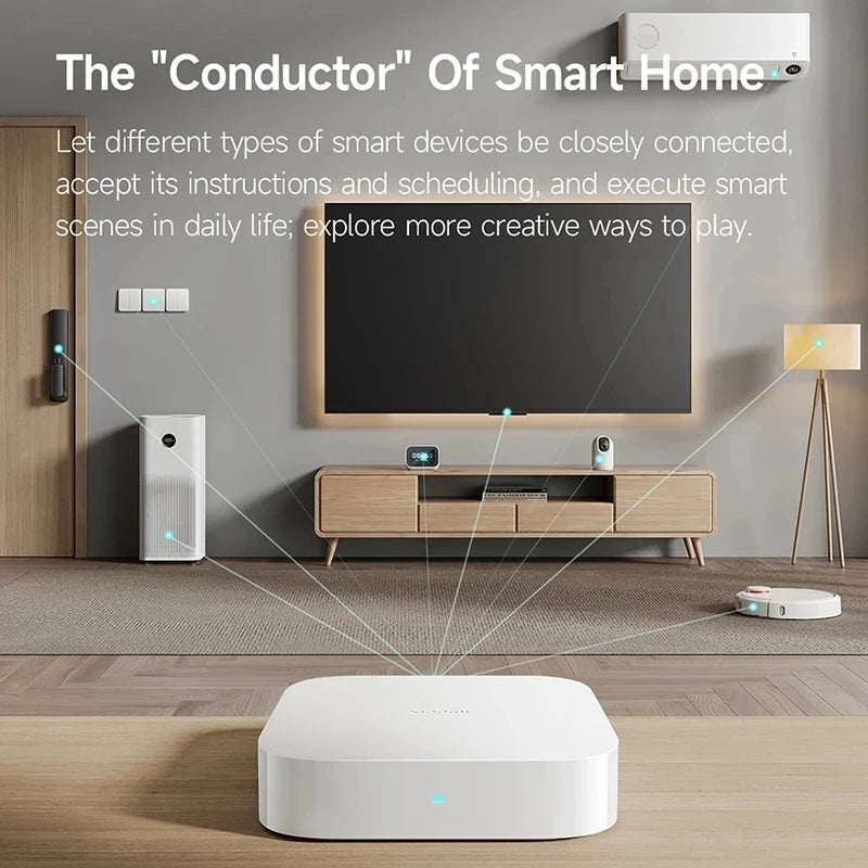 Xiaomi Smart Home Hub 2 Zigbee 3.0 Smart Gateway Wifi 5/2.4GHz Bluetooth Mesh Dual-band Wi-Fi Remote Control Smart Home Hub