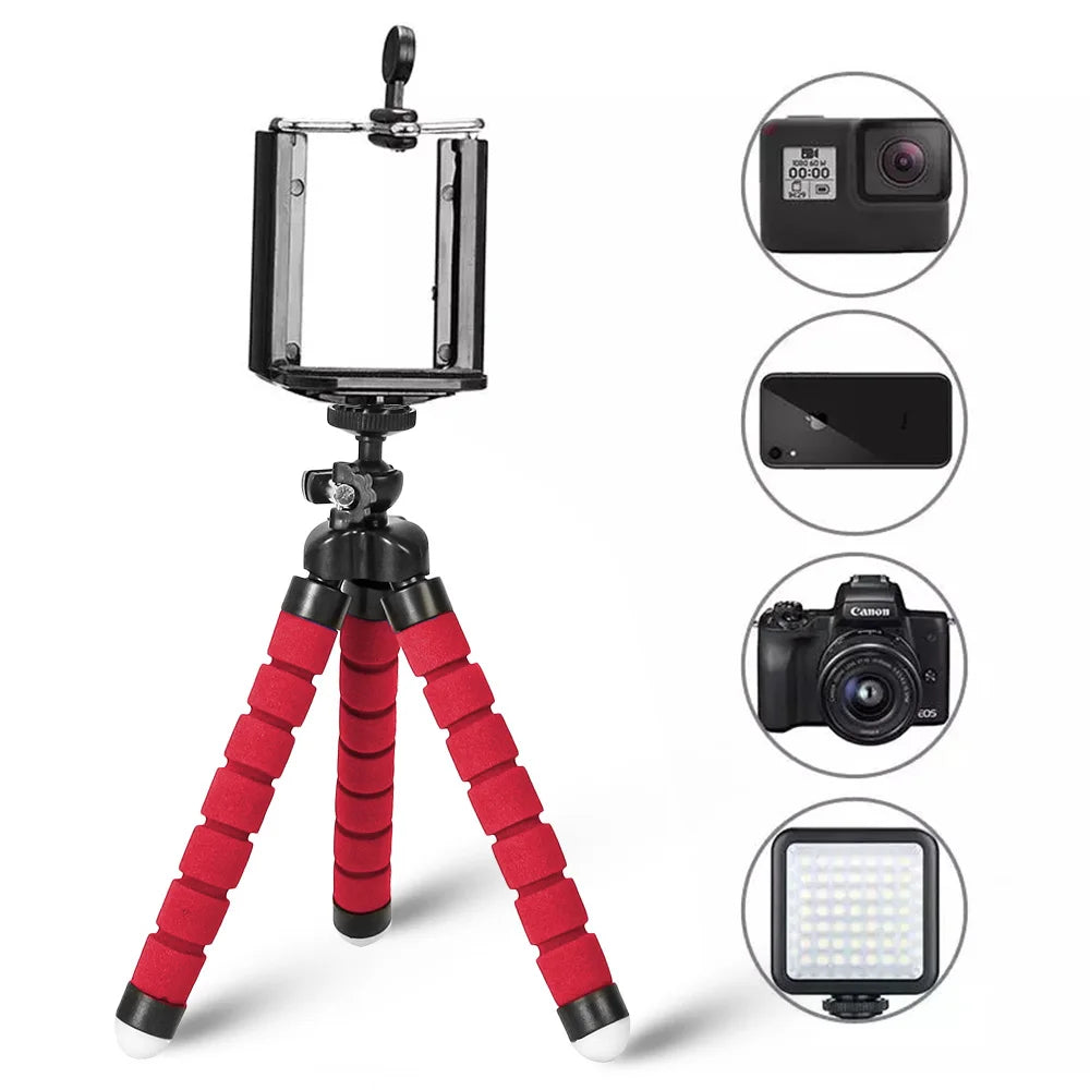 Mini Tripods Tripod For Phone Mobile Camera Holder Clip Smartphone Monopod Tripe Stand Octopus Flexible Stativ Tripod For Phone