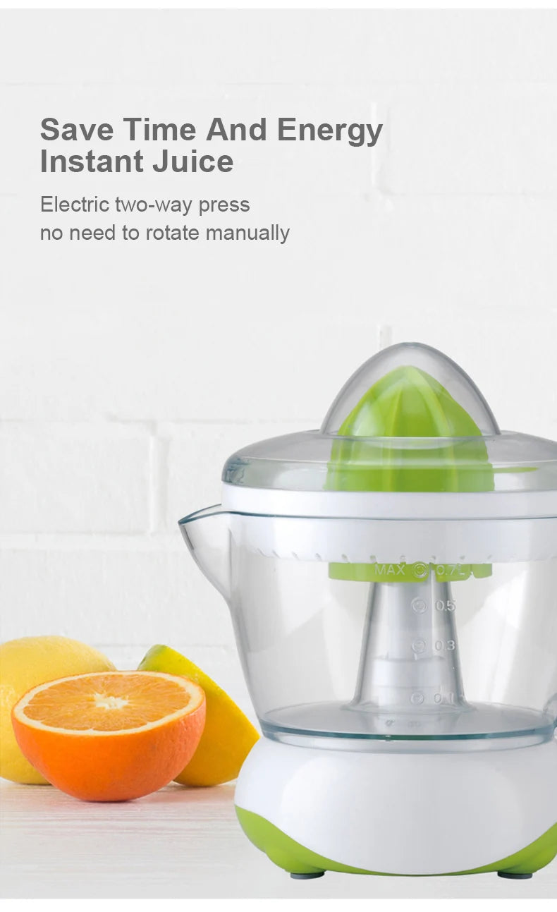 700ML Portable Electric Orange Juicer Large Capacity Extractor Household Fruit Orange Lemon Squeezer Machine Fruit Press Machine