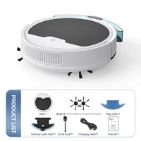 New 3 In 1 Smart Sweeping Robot Home Mini Sweeper Sweeping and Vacuuming Wireless Vacuum Cleaner Sweeping Robots For Home Use