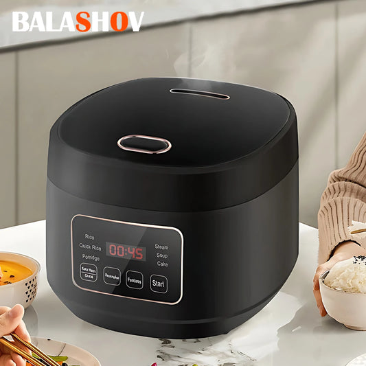 3L Electric Rice Cooker For Household 3-5 Persons Non-stick Pot 110V/220V Smart Rice Cooker with 24-Hour Reservation & Keep Warm