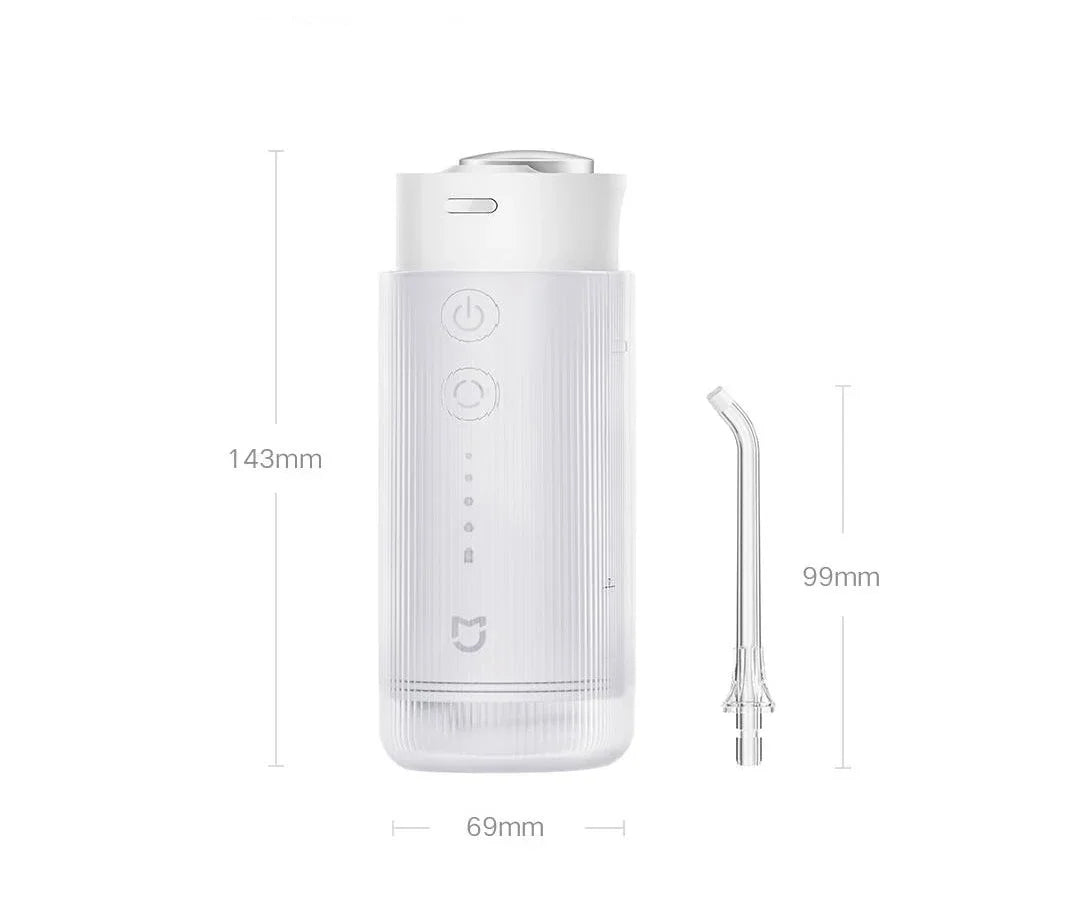 MIJIA Electric Oral Irrigator F400 Portable Water Pick Flosser Teeth Whitening Remove Dental Plaque 200ML pull-out Water Tank