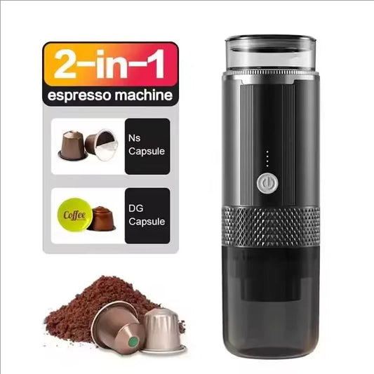 Coffee Maker Electric Capsule Grinding Coffee Brewer Portable Coffee Maker Suitable for Ground Coffee and Coffee Capsules