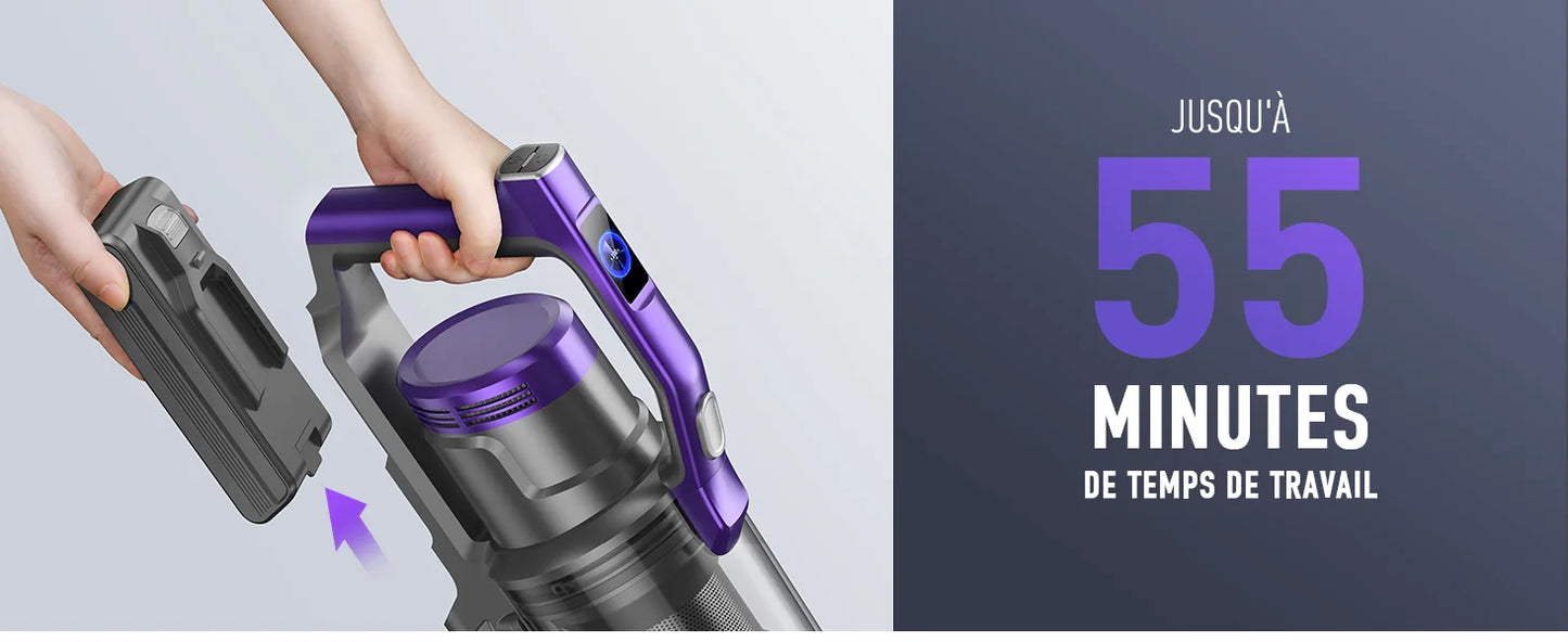 Honiture S14 Cordless Vacuum Cleaner 450W 38000PA Handheld Removable Battery Wireless smart Home Appliance 50 mins
