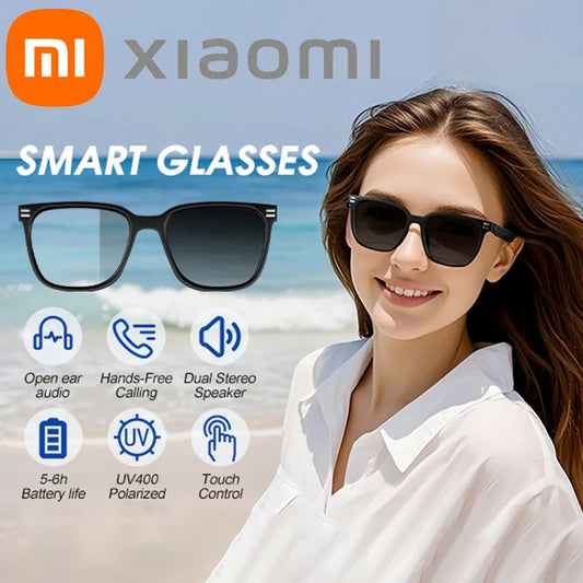 XIAOMI Anti Blue Light Smart Glasses UV Protection Photochromic Sunglasses Hands-Free Calls Audio Voice Assistant for Men Women