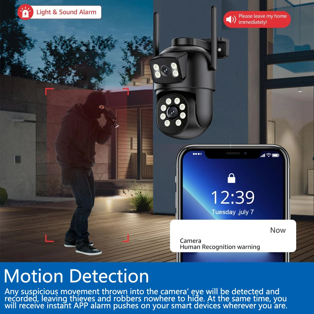 16CH 8MP Wireless PTZ Camera Security System 2 Way Audio CCTV Camera Video Surveillance Kit Color Night Vision Wifi NVR Kit 8CH