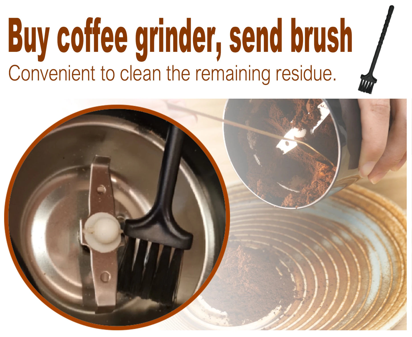 Electric Coffee Grinder 200W Herb Nuts Grains Pepper Grass Tobacc Spice Flour Mill Cafe Beans Electric Grinder Machine Sonifer