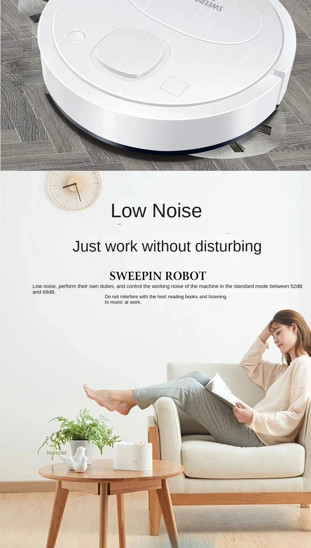 Xiaomi Smart Wireless Sweeping Robot Ultra-quiet Remote Control  Vacuum Floor Cleaner Carpet Mopping Machine For Home Office Use
